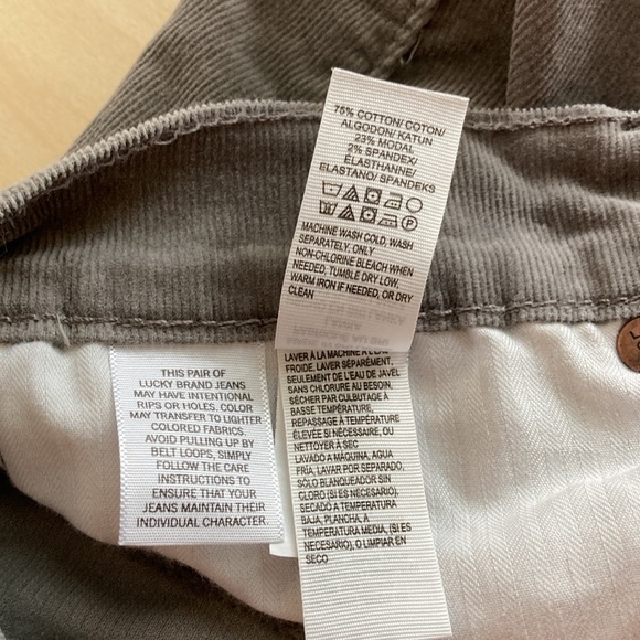Lucky Brand 🍀 corduroy Charlie fit jeans - Picture 5 of 9